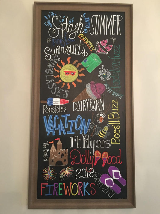 Custom Chalkboard Art (Up to 24" x 60")